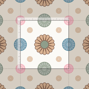 Tissu Pastel Babylonien inspiré motif floral