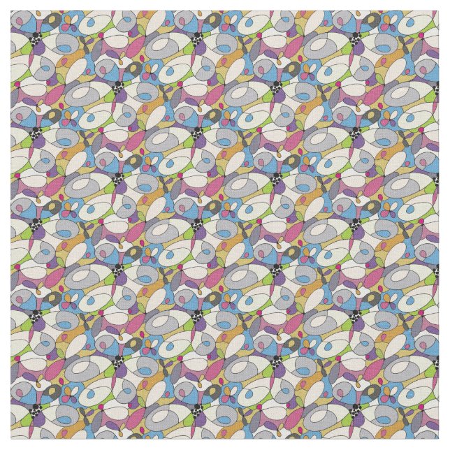 Tissu Pastel de géométrie Abstraite (Fermer)