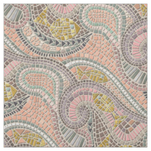 Tissu pastel de poisson en mosaïque