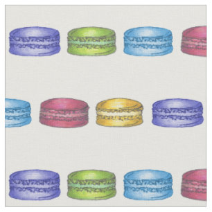 Tissu Pastel French Macaron Cookies Boulangerie Pâtisser