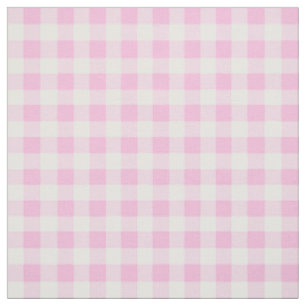Tissu Pastel Pink En vichy Motif