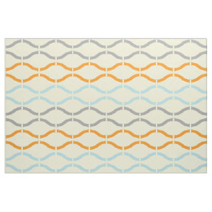 Tissu Pastel Retro Funky Motif géométrique