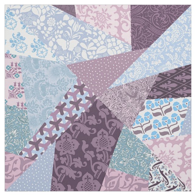 Tissu Patchwork "Crazy Quilt" (Échantillon)