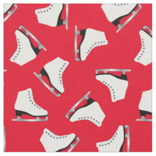 Tissu Patinage artistique Rink Red