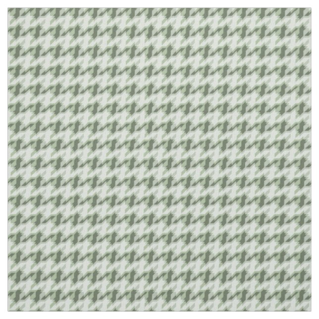 Tissu Patrón de pata de gallo verde. (Échantillon)