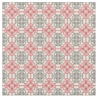 Tissu Patte décoratif chinois géométrique traditionnel