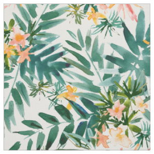 Tissu Paume tropicale d'aquarelle de VIBRAPHONE de VACAY