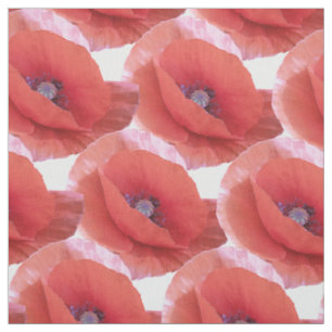 Tissu pavots rouges