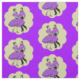 Tissu Pays Western Dance Couple Carré Danser N'IMPORTE Q