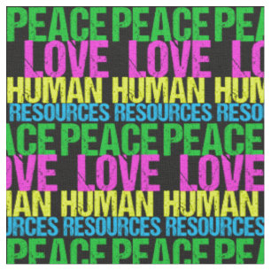 Tissu Peace Love Ressources humaines