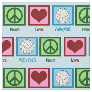 Tissu Peace Love Volleyball