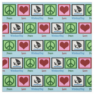 Tissu Peace Love Windsurf