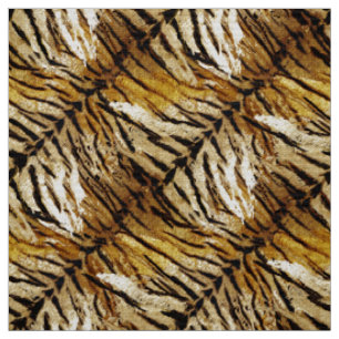 Tissu Peaux de tigres, stylisées, tigres, rayées, poster
