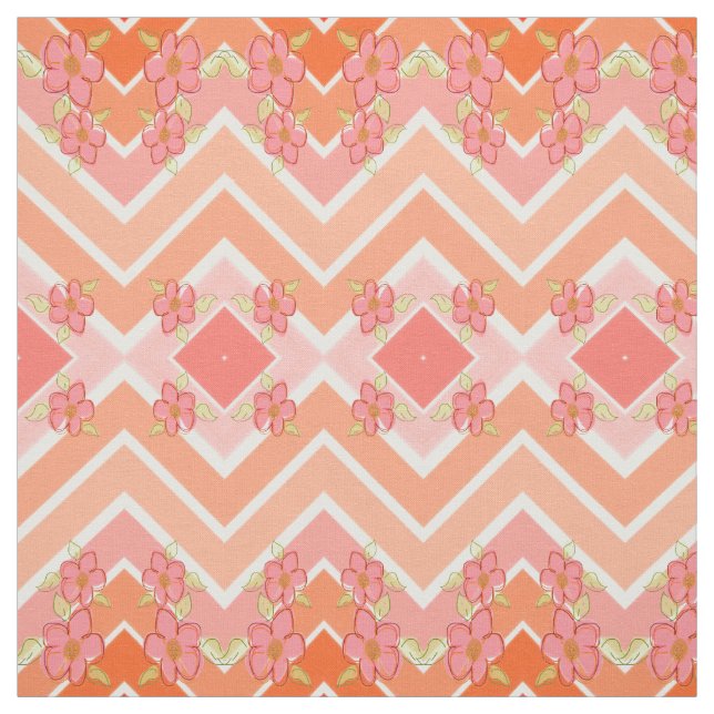 Tissu Pêche Au Corail (Échantillon)