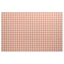 pêche chic et blanc foncé en vichy motif