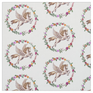Tissu Pegasus le cheval à ailes de la mythologie grecque