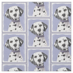 Tissu Peinture Dalmatienne - Cute Original Chien Art