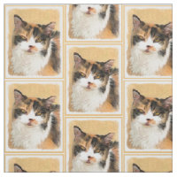 Peinture de chat Calico - Cute Original Cat Art