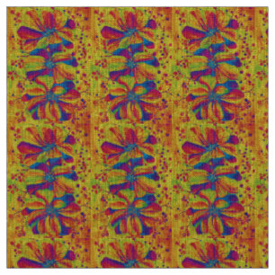 Tissu Peinture de fleurs de delphinium