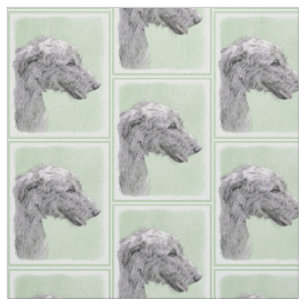 Tissu Peinture du chien-loup irlandais 2 - art original