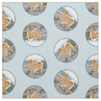 Peinture finlandaise Spitz Seashore Peinture Chien