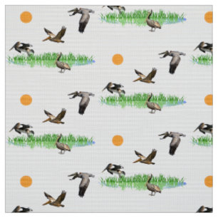 Tissu Pélicans d'observateur d'oiseau