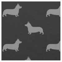 Pembroke Welsh Corgi Chien Silhouettes Motif