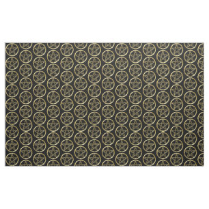 Tissu Pentagramme doré