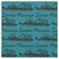 Père Noël Monica CA California Pier Silhouette Cal