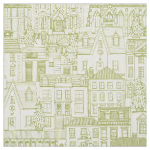 Tissu période de noël perle verte