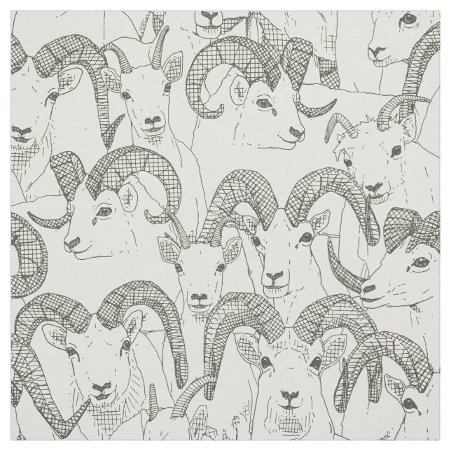Tissu Perle graphite de mouton de l'Alaska (Échantillon)