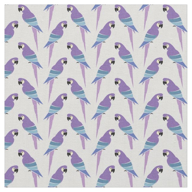 Tissu Perroquets pourpres (Fermer)
