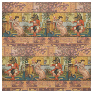 Tissu Personnages Classiques de Contes de Fées de Beauté