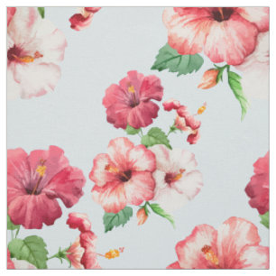 Tissu Personnalisable floral hawaïen de ketmie tropical