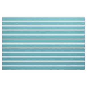 Tissu personnalisé à rayures turquoise
