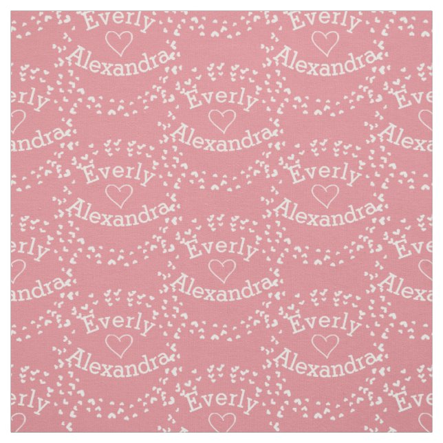 Tissu personnalisé moderne rose rétro (Échantillon)