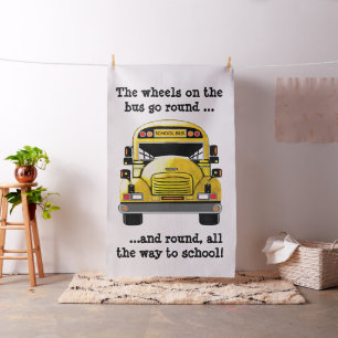 Tissu personnalisé par autobus scolaire