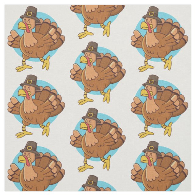 Tissu personnalisé Thanksgiving Turkey (Échantillon)