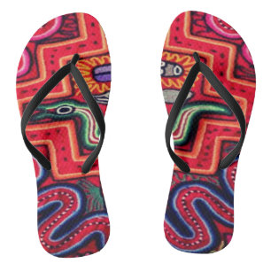 Tissu péruvien Imprimer tongs sandales d'été