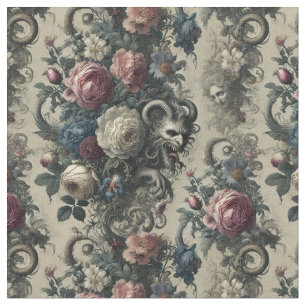 Tissu Pétales de Décadence - Carrelage classique gothiqu