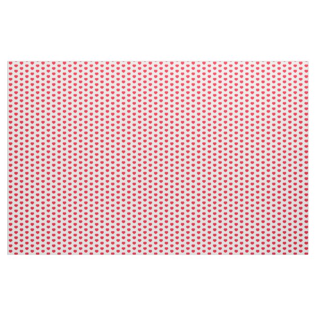 Tissu Petit Coeur rouge (Yard)