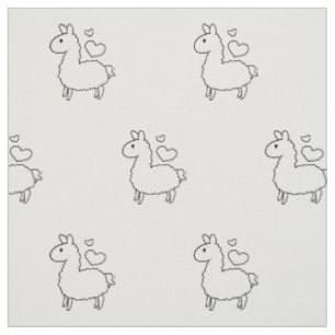 Tissu Petite silhouette de lama