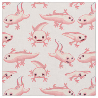 Tissu Petits Axolotls