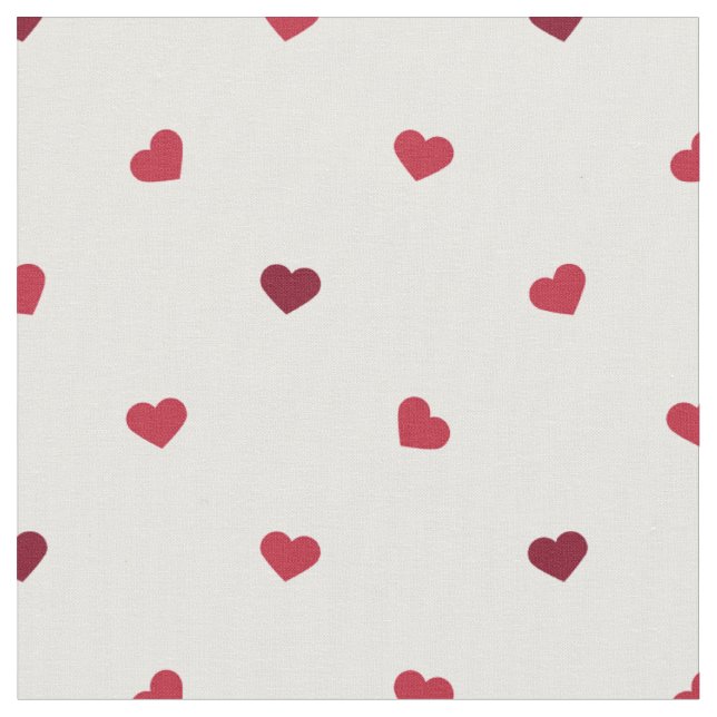 Tissu Petits Coeurs rouges (Fermer)