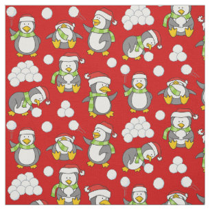 Tissu Petits pingouins Motifs