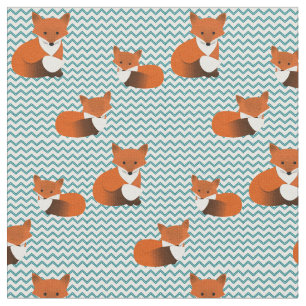 Tissu Petits renards rusés