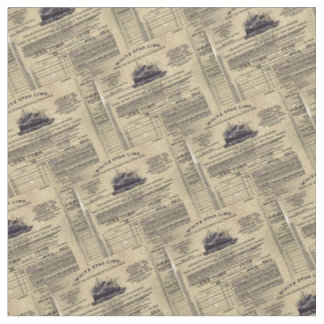 Tissu Photo de billet passager Titanic Carrelé