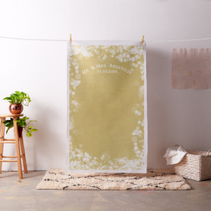 Tissu Photo de mariage personnalisée Contexte M & Mme Go