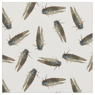 Tissu Photos de Cicadas, Bugs, Insectes Patterned