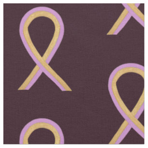 Tissu Phyllodes Tumor Rose & Or Cancer Ribbon Fabric